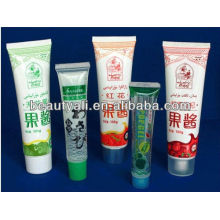 Cosmetic packaging tube for cream